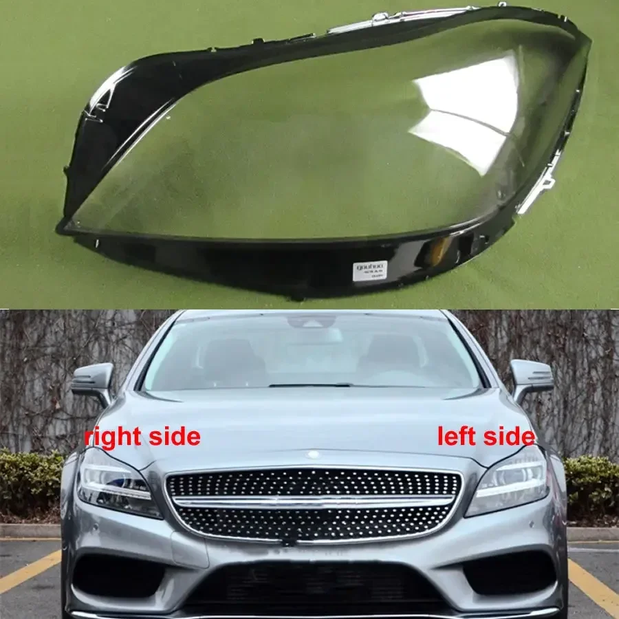 

For Mercedes-Benz W218 CLS 2017 2018 Headlamp Cover Transparent Shade Lamp Headlight Shell Lens Auto Accessories