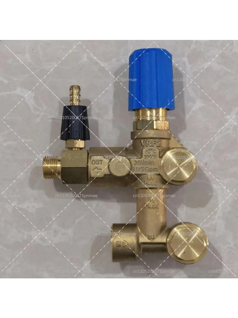 Brass Bypass Unloader Valve 30LPM 280Bar Pressure Regulator for Triplex Plunger Pump Hydraulic Control Valve