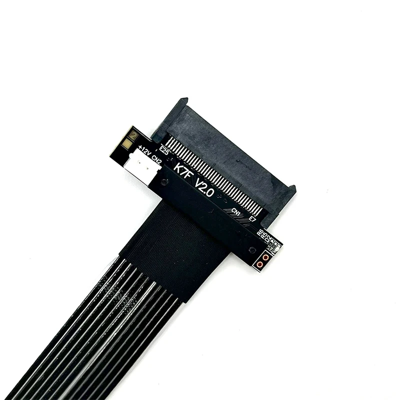 

M.2 for NVMe to U.2 SFF-8639 SSD Extension Adapter Cable PCIe5.0 x4 Gen5 U2 SFF8639 SSD to M.2 mKey Expansion Card Silver-Plated