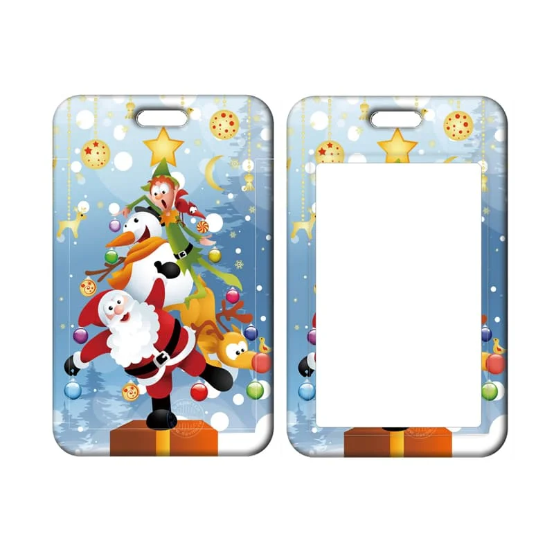 Weihnachten Gnome Kartenhalter Lanyard Schlüsselanhänger Yule Tür Kartenetui Umhängeband Chrimbo ID Ausweishalter Schlüsselzubehör – Detail 19