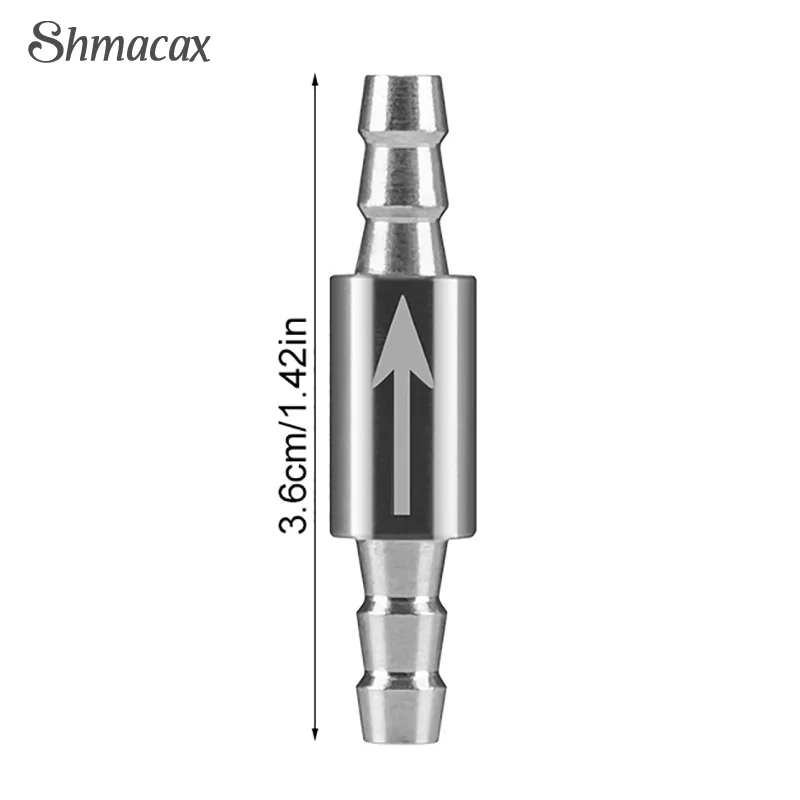 Válvula De Retenção De Aço Inoxidável, Cilindro De Dióxido, Difusor De Sistema De Aquário, Água Sem Retorno, CO2 Equipamentos, Tubulação De 4mm