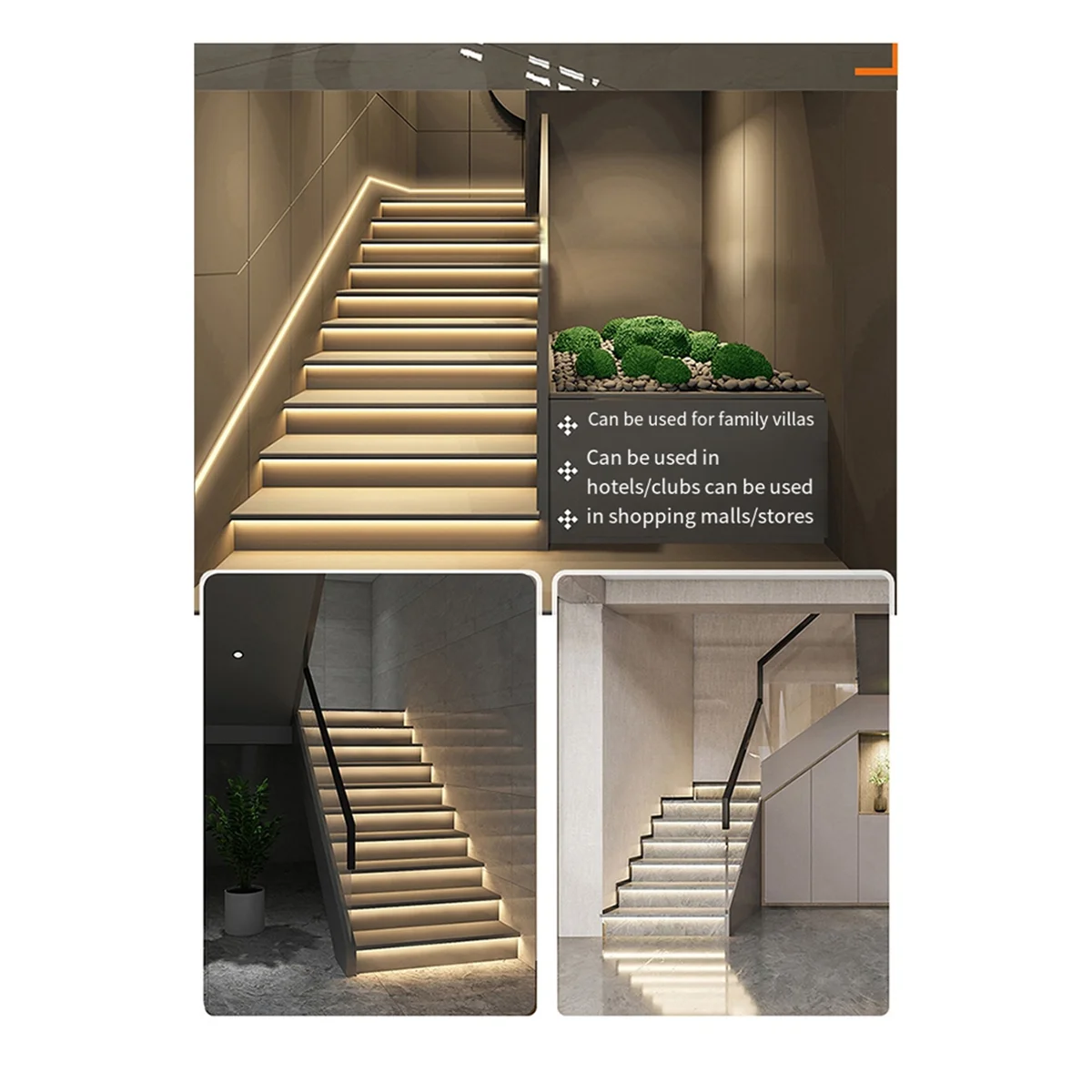 Stair Tread Light Controller Stair Lights Intelligent Sensor Step Lights Handrail Ladder Steps Lights with Controller