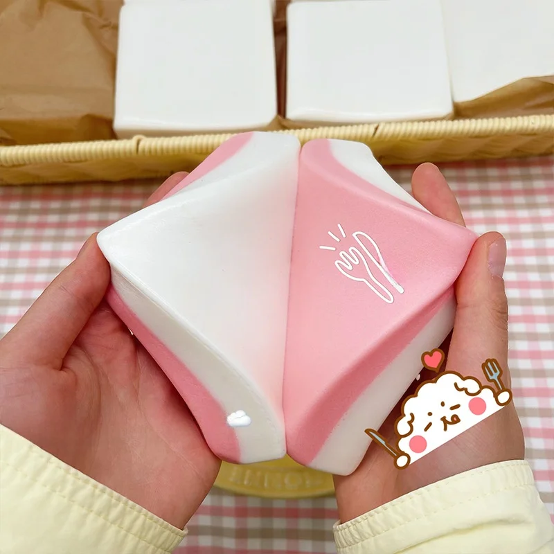 

Mochi Taba Squshy Strawberry Double Toast Slow Rebound Kids Party Gift Bread Squeeze Sensory Toys Anxiety Relaxation White Buns