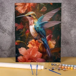 Frameless Painting By Numbers For Adults Beginner Bird Flowers Picture Coloring By Numbers Handiwork For Personalized Gift