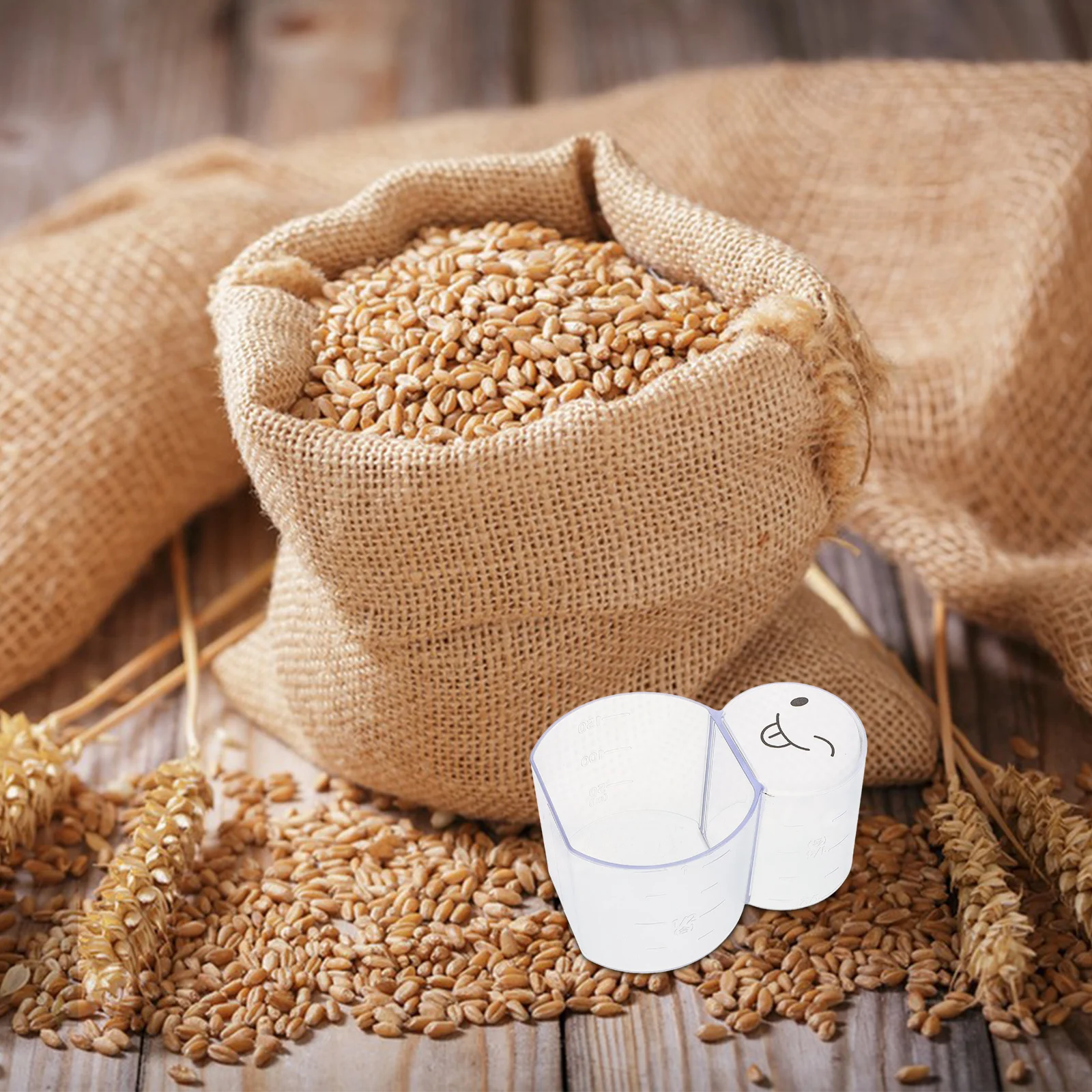 

Transparent Measuring Cup Rice Measure Container Clear Cereal Kitchen Gadgets Precise Measurement Cooker Appliances Parts