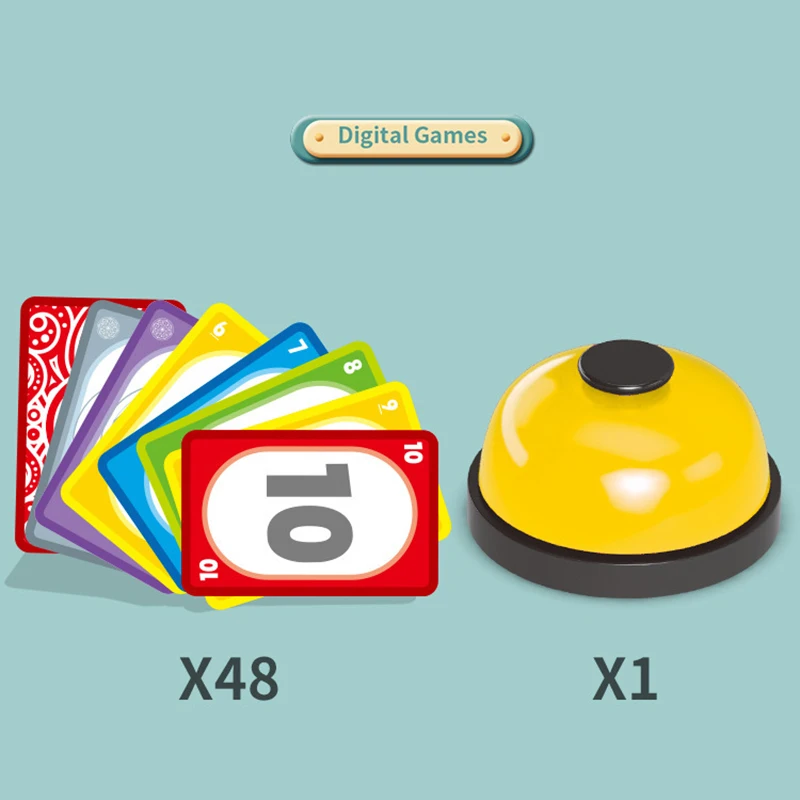 Jeu de 24 Maths pour Enfant, Cartes de Base, Points de Connaissance, Mémoire, ApprentiCumbria Amusant, Cadeau