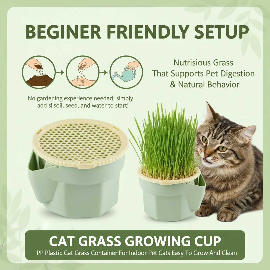Nueva caja de hierba hidropónica para gatos, macetero reutilizable, fácil de cultivar, Kit de cultivo de microverdes, diseño hierarchical, olla para cultivo de hierba para gatos