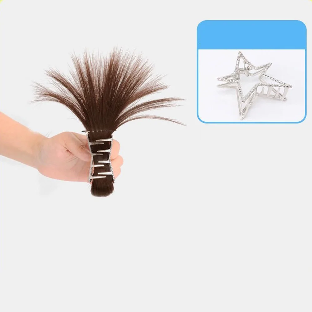 Synthetic Chicken Nest Head Wig High Head Spicy Girl Ball Head Chicken Feather Shuttlecock Fountain High Horse Tail Wig