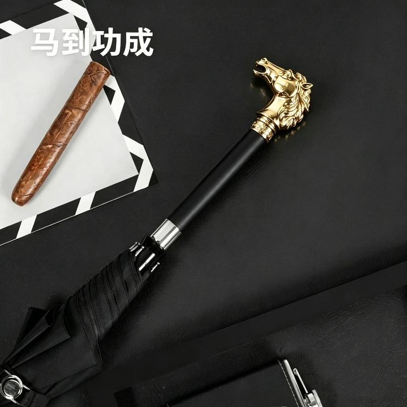 Self Defense Umbrella, Tactical Sword Umbrella with  Legal Protection Concealed , Black Long Handle