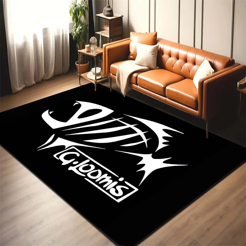 Fishing G-lo0mis Pattern Living Room Bedroom Carpet Bedside Bathroom Floor Mat 15 Sizes Area Rug Cloakroom Sofa Mats Home Decor