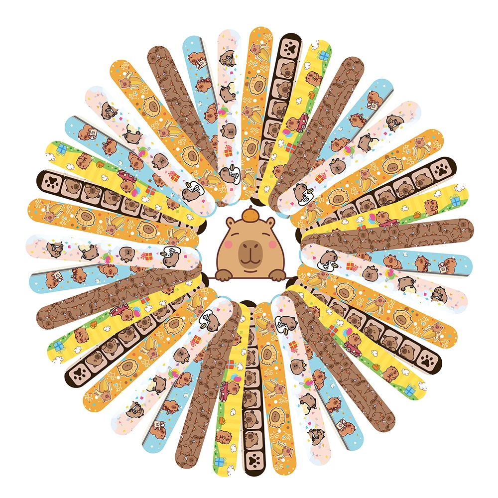 كابيبارا صفعة أساور هدايا الحفلات معصمه الأطفال متعة الهدايا صفعة موضوع لعبة للأطفال عيد ميلاد الحيوان الكرتون كابيبارا