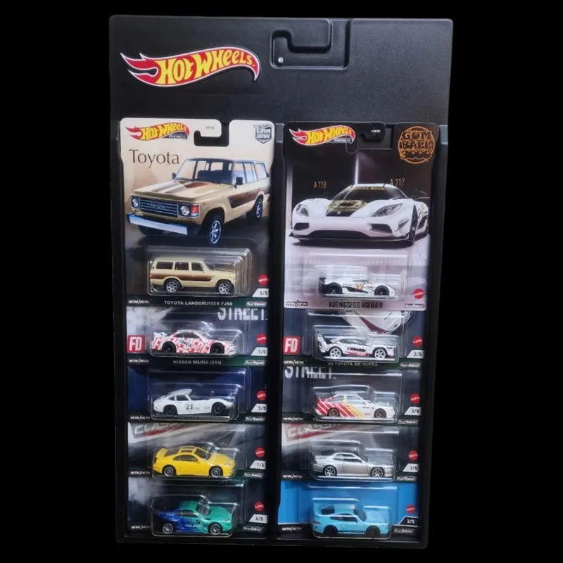 سلسلة ثقافة العجلات الساخنة 1/64 نموذج سيارة تخزين لوحة عرض معلقة زخرفة غرفة PVC للعجلات الساخنة لعبة عيد ميلاد مخصصة