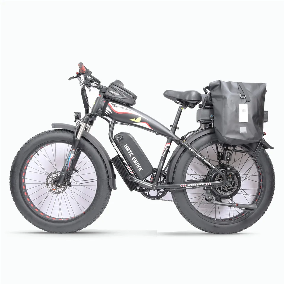 26inch Fat Tire e-Bike﻿﻿ 48v1500w High power rear drive motor 50ah Dual lithium battery long range Mobility aid snow tyre e-bike image 2