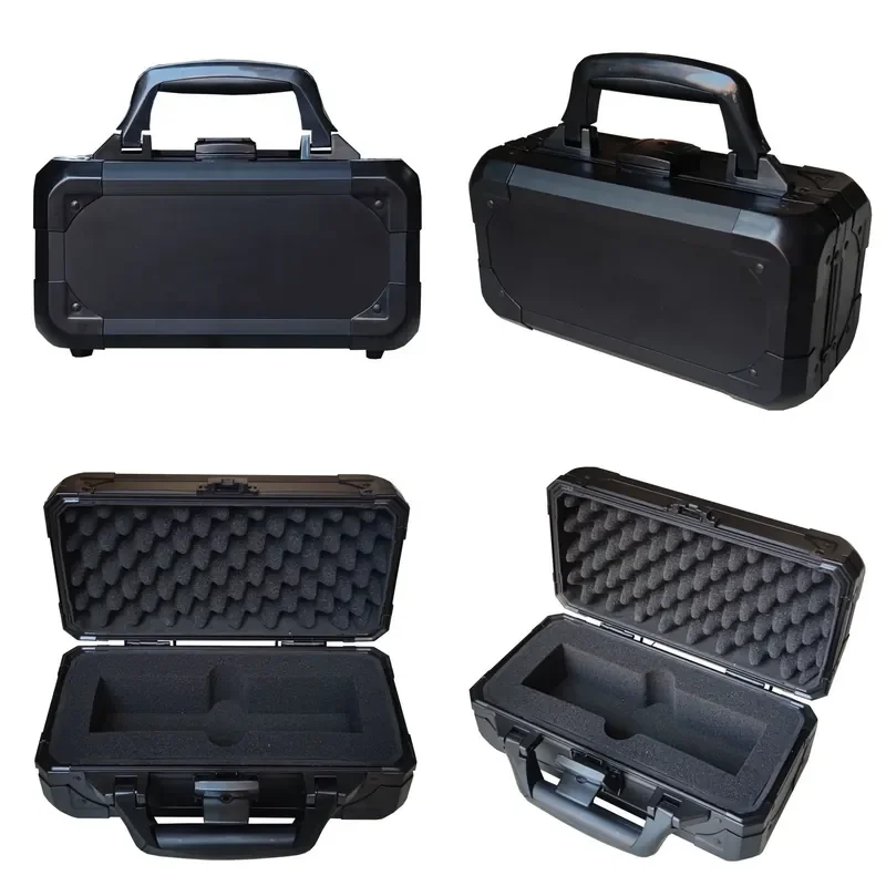 Customizable-Foshan Aluminum Box Factory Direct Sales Black Multifunctional Portable Toolbox Internal Sponge Cutting Aluminum