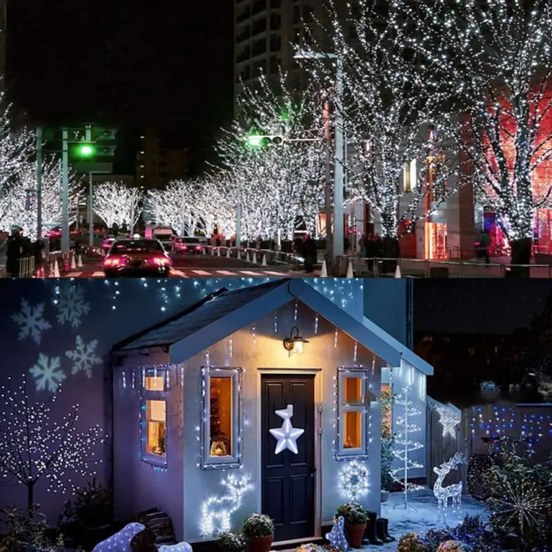 50M 100M Christmas Lights Decorative Garland LED String 110V 220V Outdoor Waterproof Fairy Lights For Wedding Garden Street Lawn