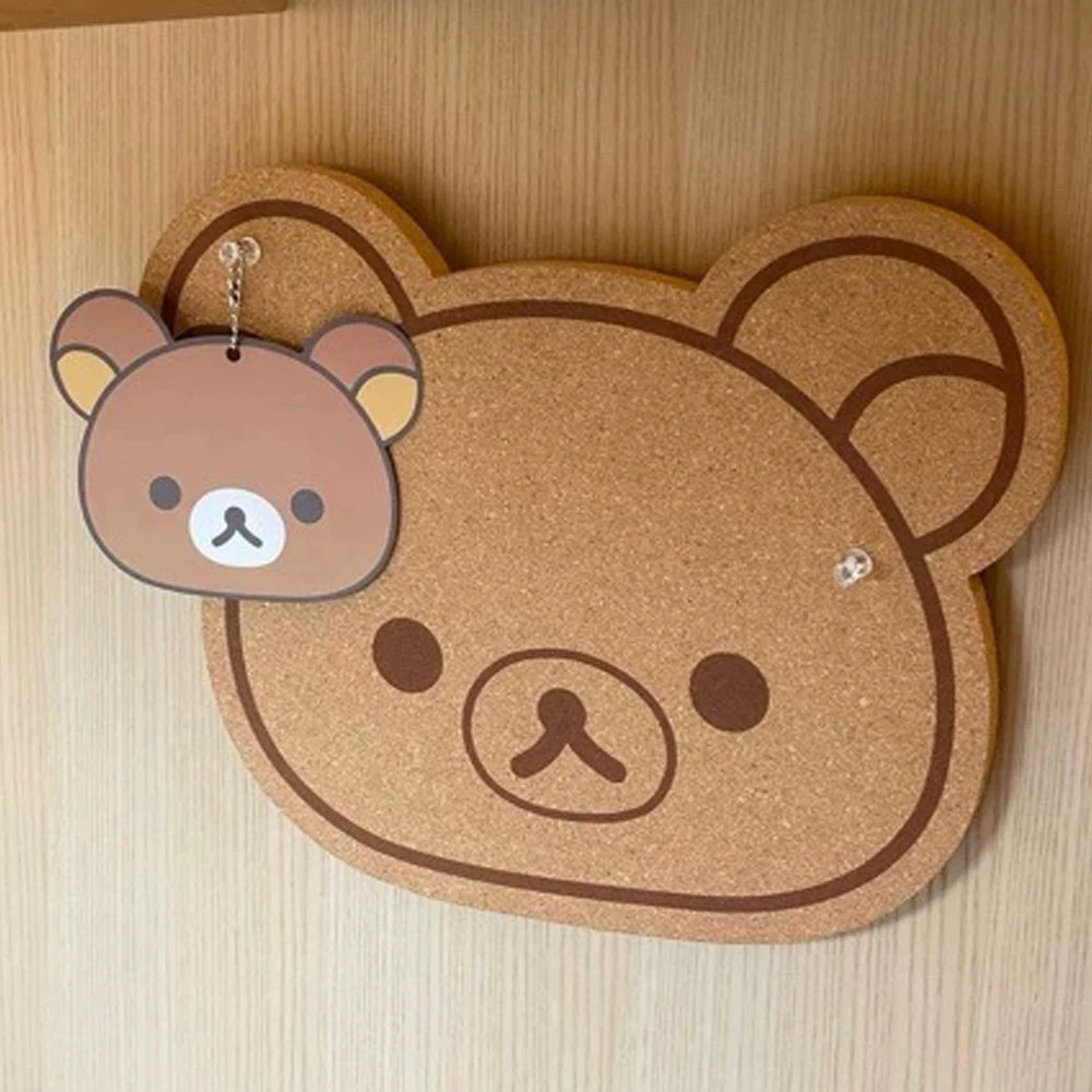 كارتون لطيف Rilakkuma ورأى مجلس صور جدار ورأى عنبر زخرفة خلفية معلقة القماش رسالة المجلس غير اللكم #5