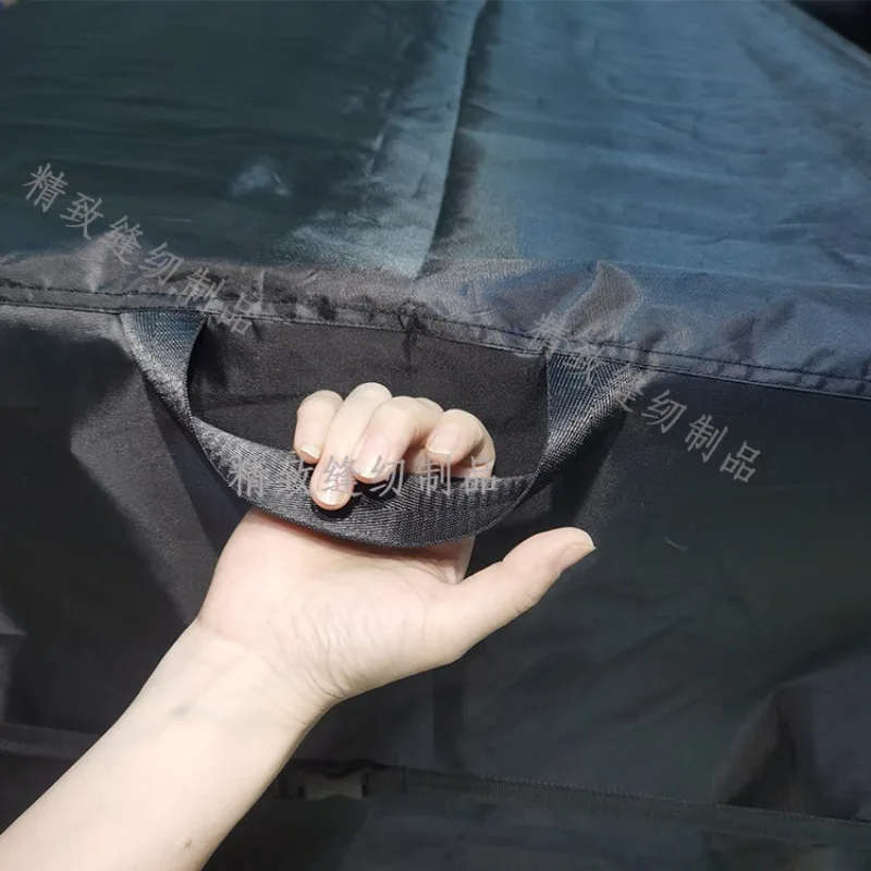 Cross-border Outdoor Furniture Waterproof Cover Garden Combination Table and Chair Dust Cover 600D Oxford Cloth Black Cover