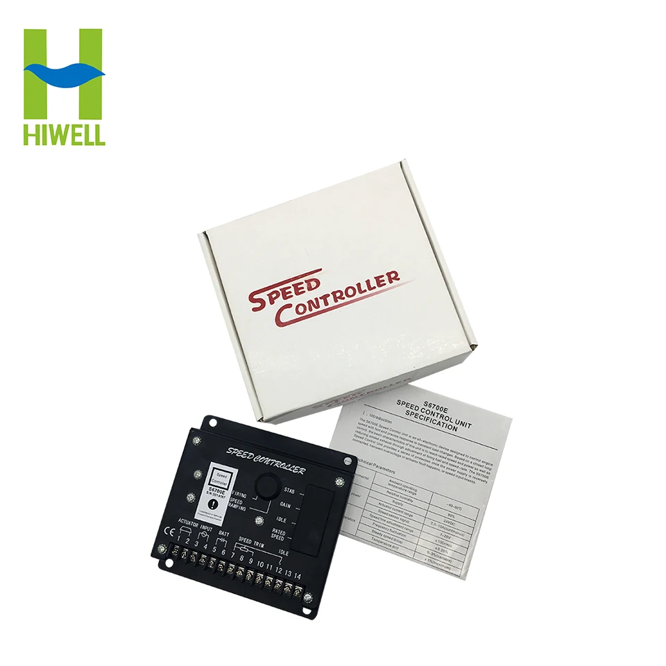 

S6700E S6700H Diesel Generator Set Speed Control Board Engine Governor Electronic Generator Speed Controller