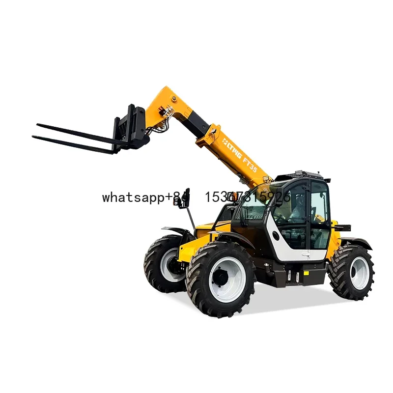 2024 LTMG 7m 14m 17m lifting height telehandler loader  3 ton 5ton telescopic forklift with torque limiter