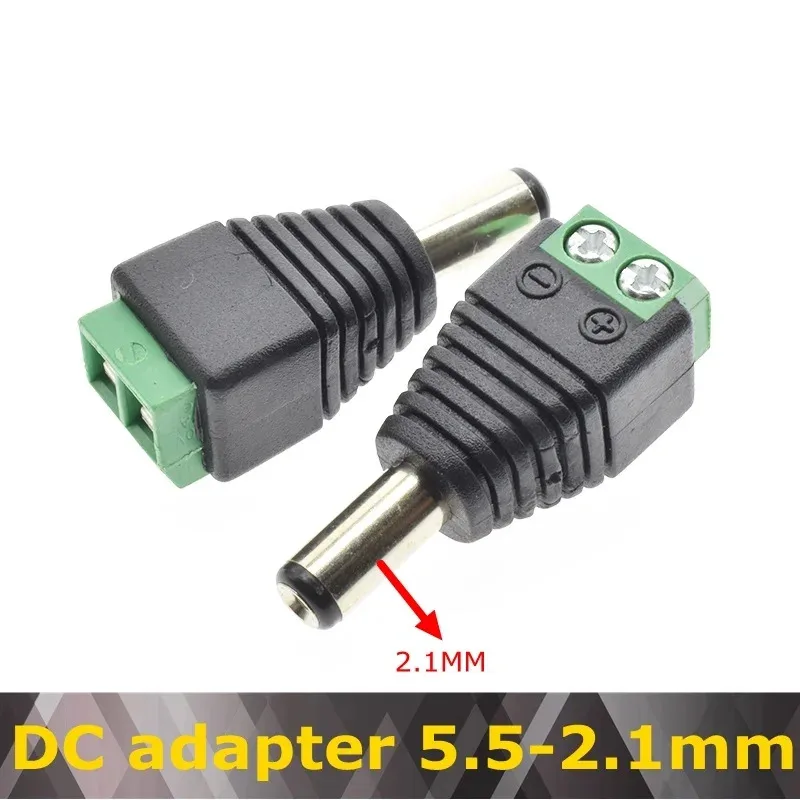 10PCS DC Power Plug Jack Connector 2.1MM 3.5MM * 1.1MM 1.3MM 2.5MMx5.5MM Female Male DC Power Plug Adapter