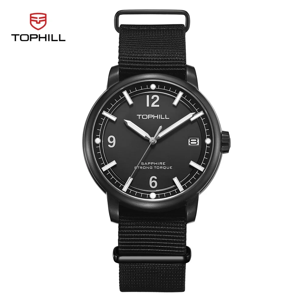 

TOPHILL Men Quartz Watch Sapphire Crystal Luminous Sport Watch Vintage Design