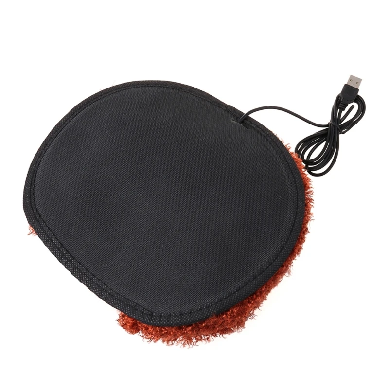 لطيف الكرتون الحيوانات الفانيلا ساخنة ماوس الوسادة جهاز تدفئة محمول USB ساخنة ماوس مع المعصم قابل للغسل لوحة الماوس التدفئة