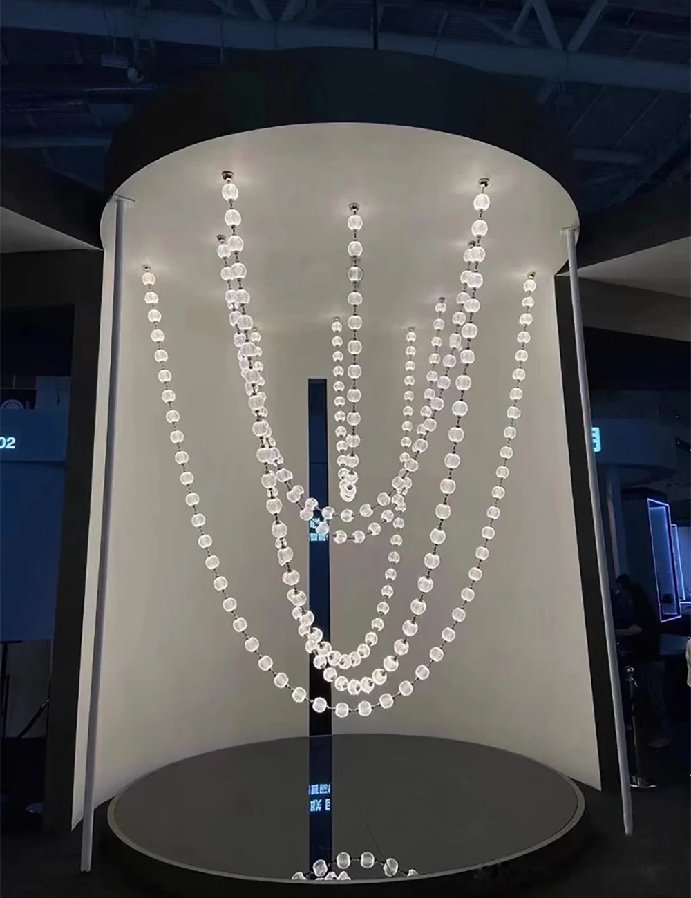 Pearl Necklace Design LED Dimmable Chandelier Balls