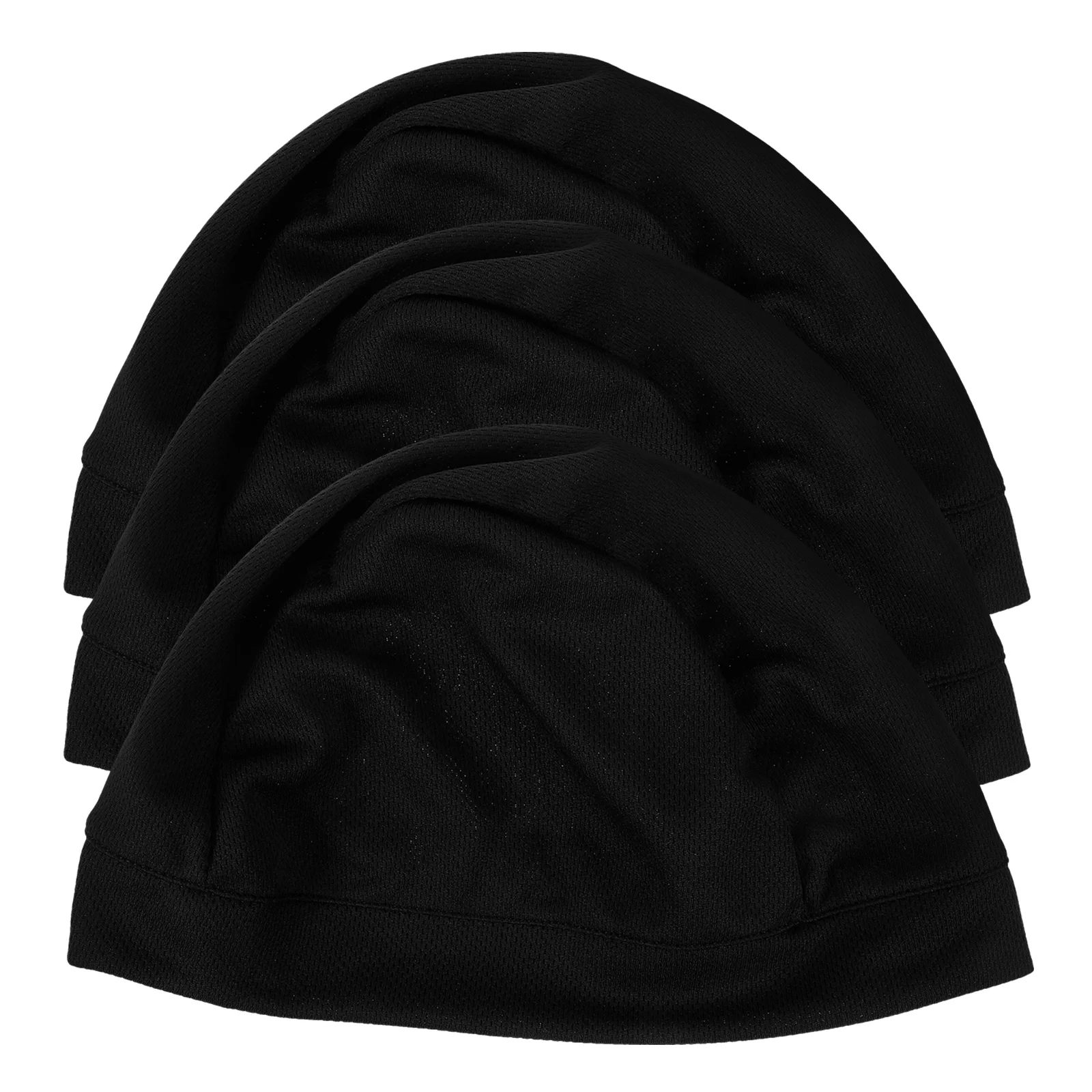 

3pcs Wicking Inner Cap Quick Dry Stretch Sports Liner UV Wind Resistant Sweat Absorbing Cycling Hat for All Sizes Navy