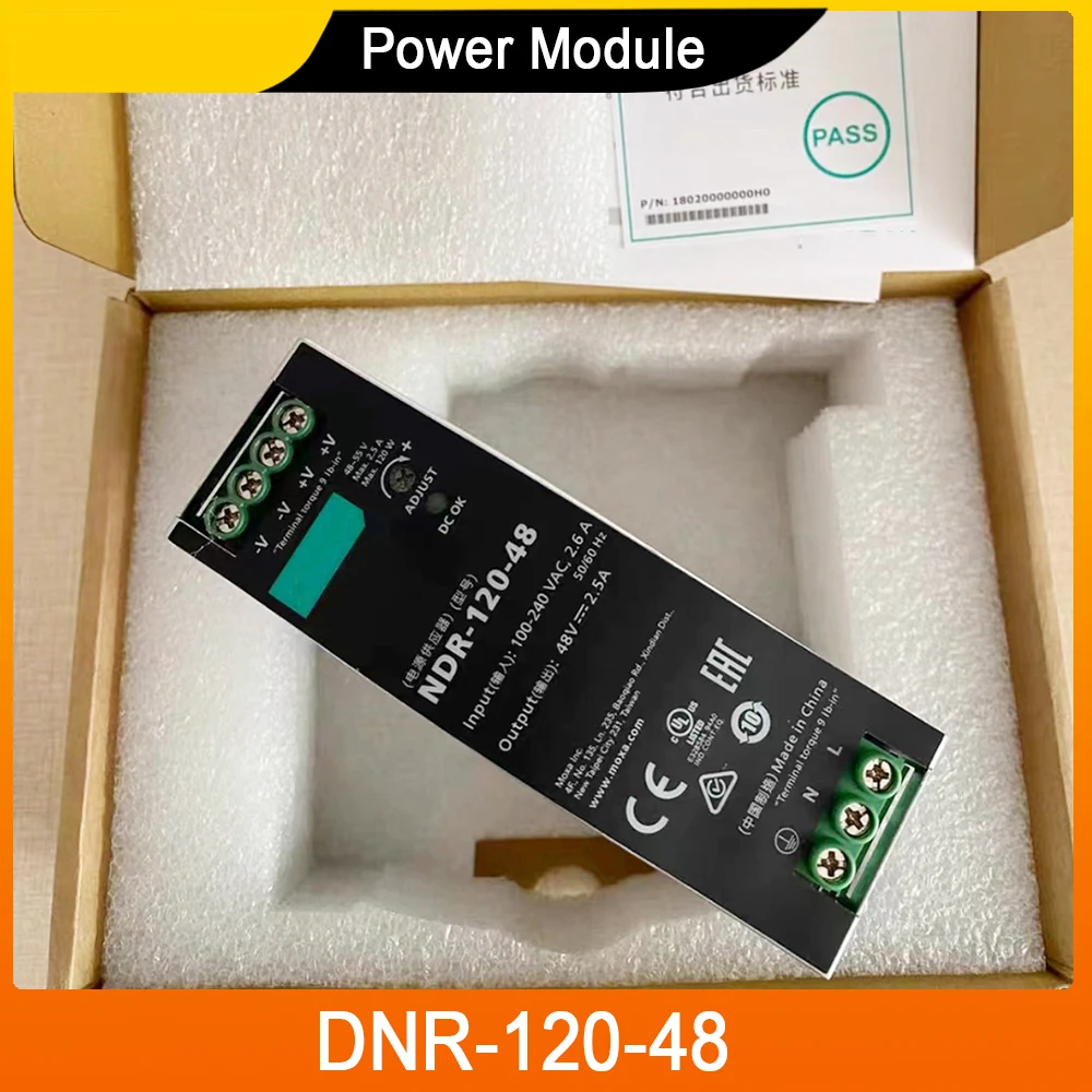 For MOXA DNR-120-48V Rail Mounted DC Pwer Supply 48V 120W DNR-120-48