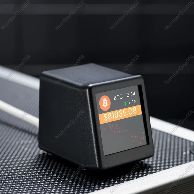 Cryptocurrency Price Display Virtual Currency Curve Tracking WiFi Weather Clock