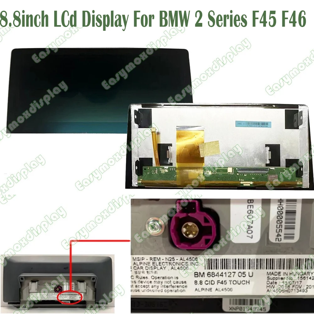 

BM 65508797399 8.8inch Car LCD Full Display Screen For BMW 2 Series F45 F46 Monitor Display Replacement Car Parts
