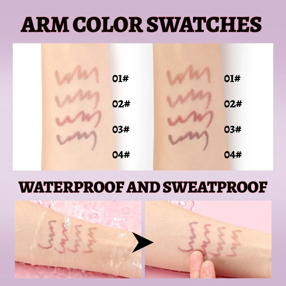 QIBEST Lip Liner Impermeabile, Resistente al Sudore, Opaco Multi-colore Correttore Rossetto Liquido Penna Marrone Trucco Labbra Per Le Donne Regalo Lipliner