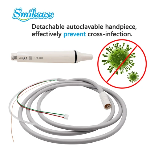 Imagen 2 del producto Mango de limpieza Dental, escaladores ultrasónicos, puntas de mano desmontables, herramientas de blanqueamiento Dental