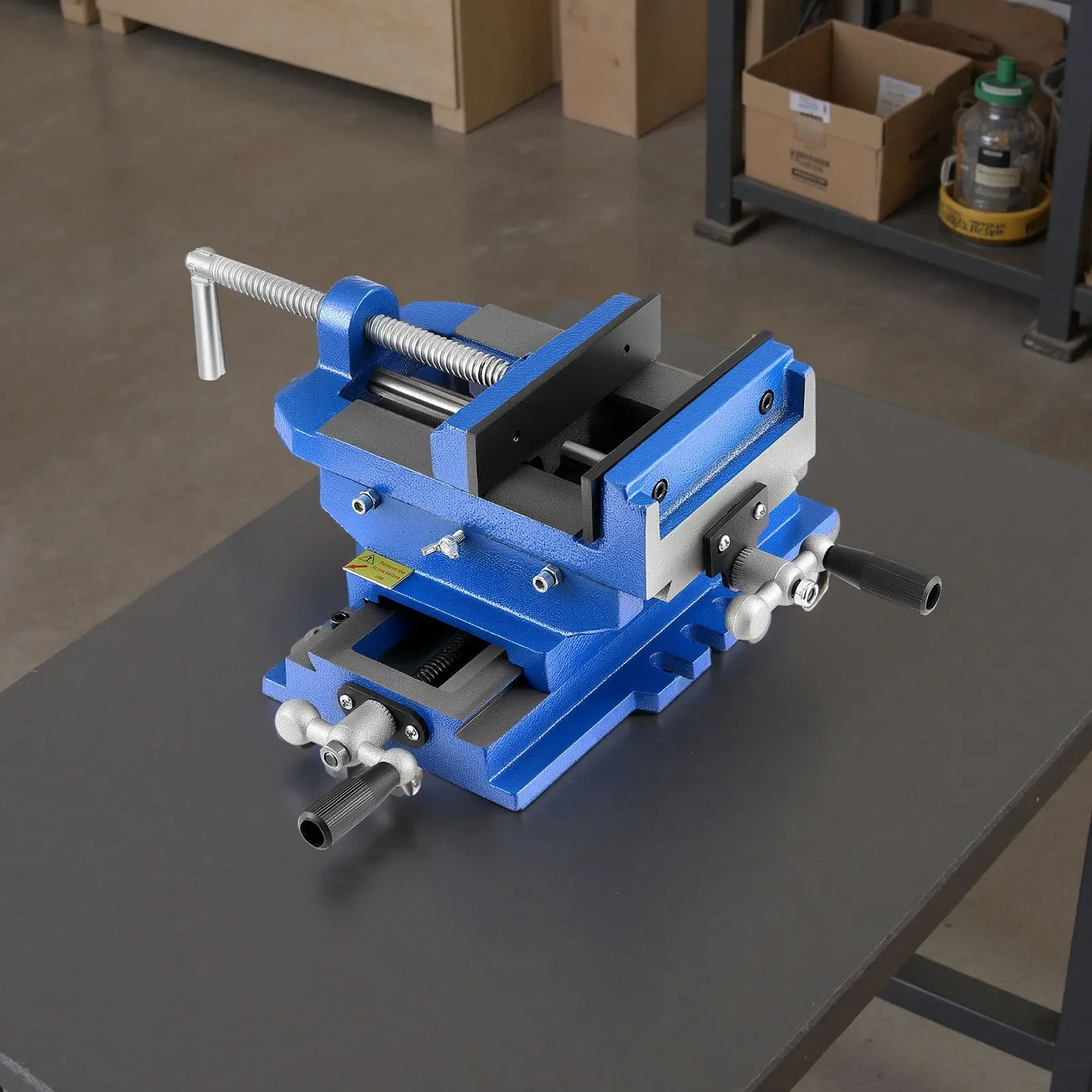 Cross Slide Drill Press Vise 2 Way X-Y Axis Bench Vise  Vice Clamp, for Woodworking Drilling CNC Milling Machine