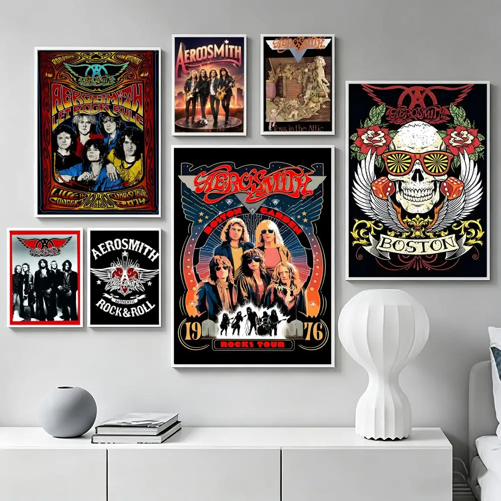 Music A-AEROSMITH Poster Premium Art Wall Decor, Simple Ornament for Living and Leisure Areas