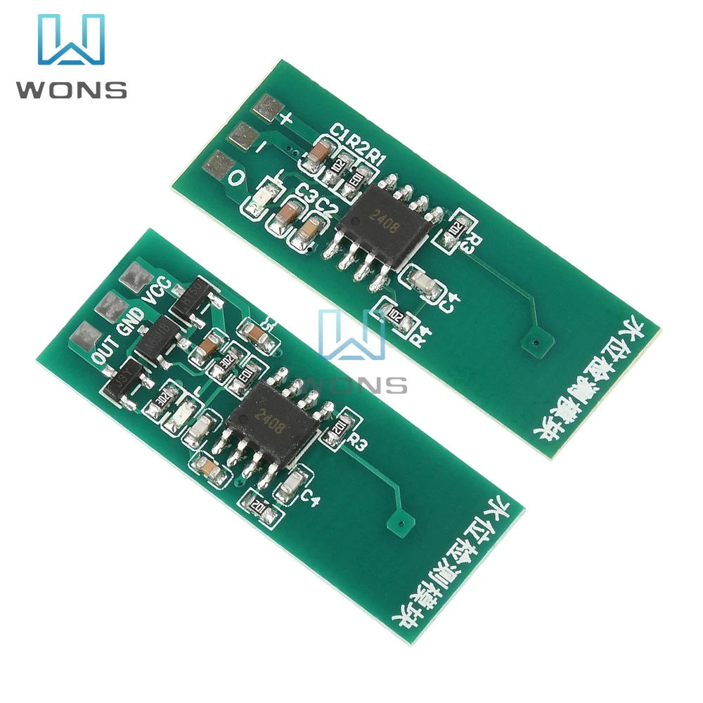M03 m04 módulo de detecção de nível de água sensor verde interruptor de toque de nível sem contato sensor líquido 3.3-26v 3.3-5v