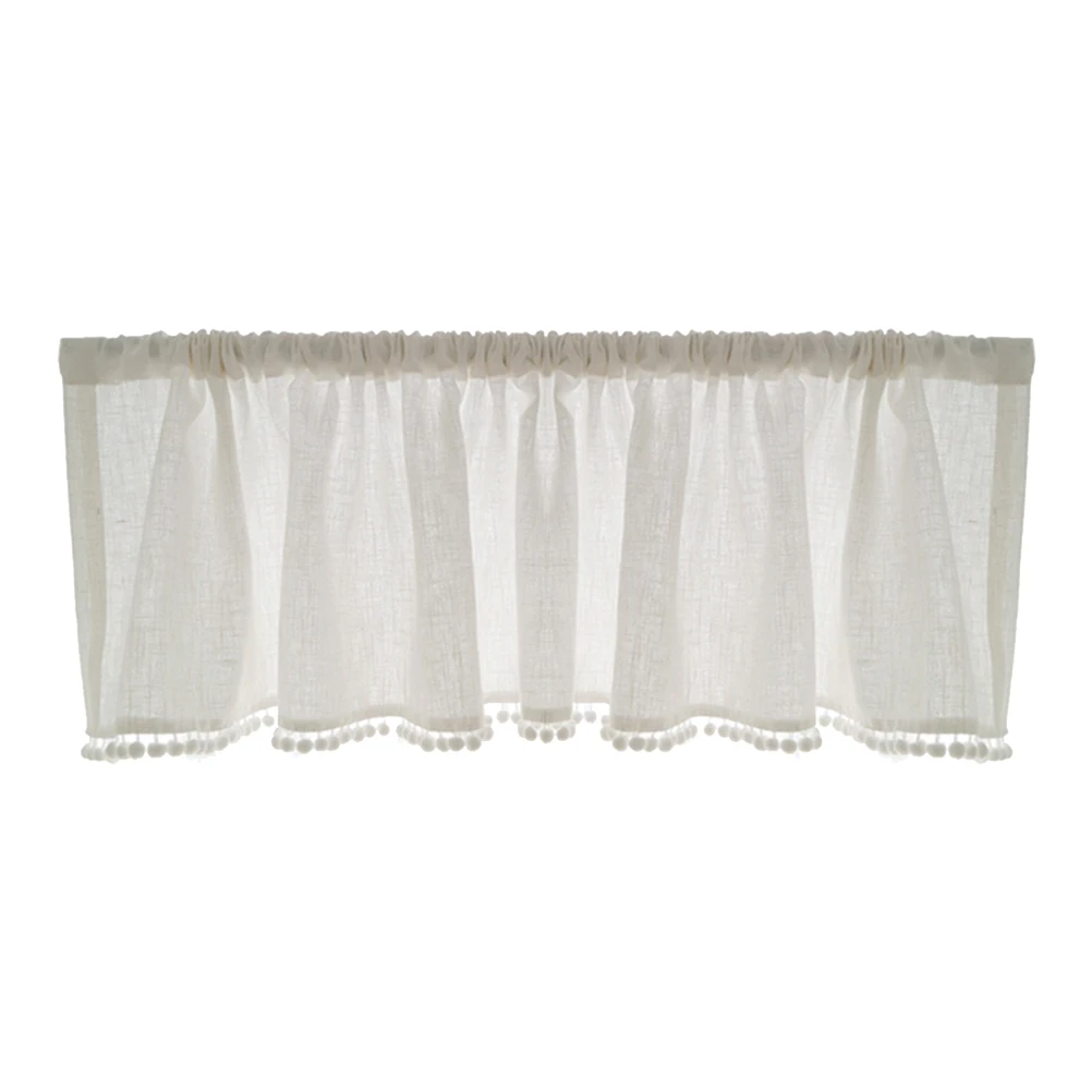 

Short Curtains Drape Decorative Cotton Black Portable Bedroom Kids Window Drape Short Curtain Nursery Living Space