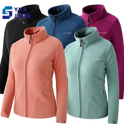 Windproof Hiking Polar Fleece Jackets Women Breathable Wear-resisting Thermal Camping Tops climbing Self-driving Coat Winter new