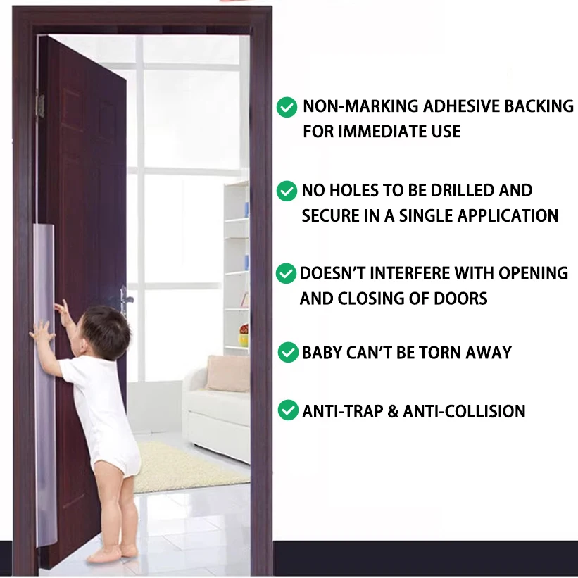1 conjunto, um lado da frente e traseira da porta, 1,2 metros de comprimento, costura de porta anti-pitada, porta autoadesiva com tampa de dedo