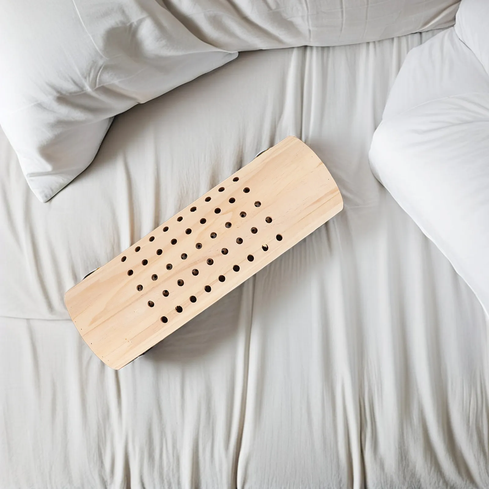 Bamboo Cervical Hard Structure Moxibustion Therapy Sleeping Moxibustion Pillow Breathable Design Neck Support