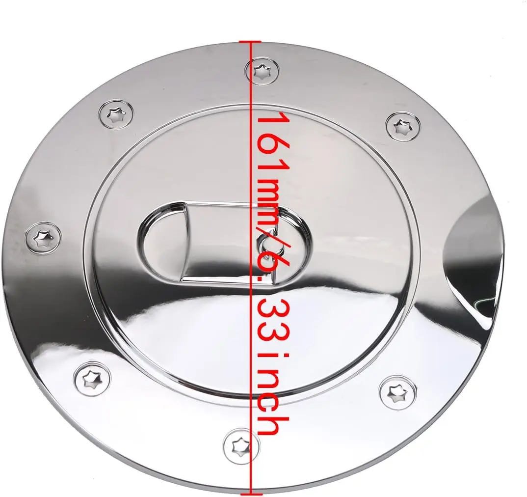 

Styling Chrome Fuel Tank Gas Cap Door Cover for 2009-2018 Dodge Ram