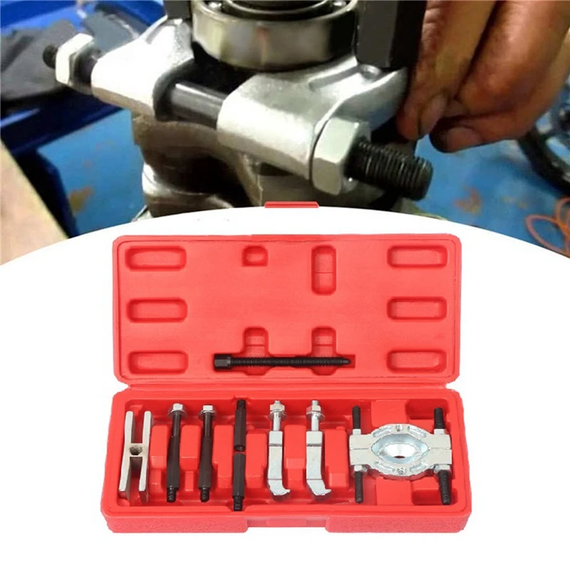 

9-Piece High-Strength Metal Bearing Disassembly Tool Puller Bearing Puller Puller Black&Silver