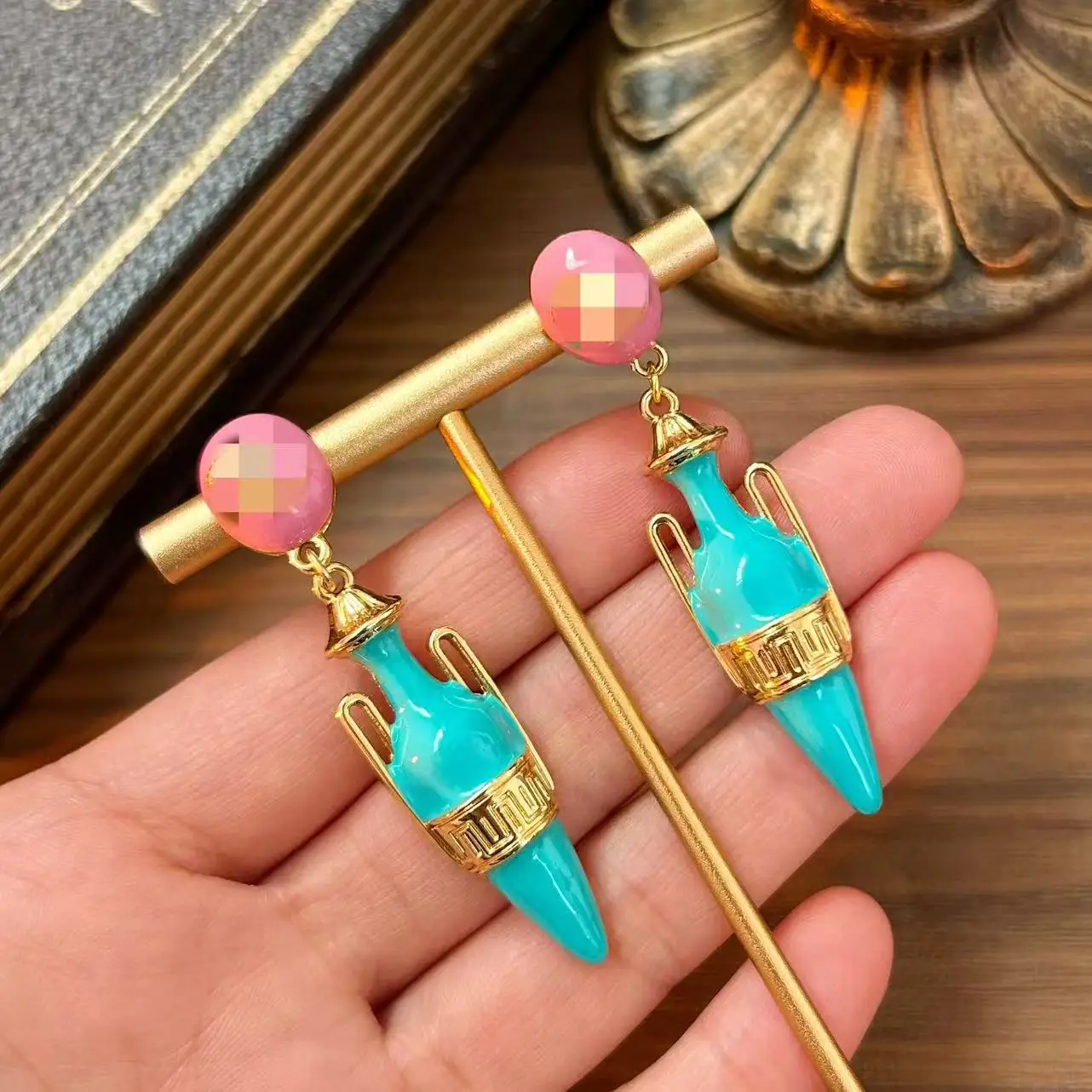 Vintage Enamel Blue…