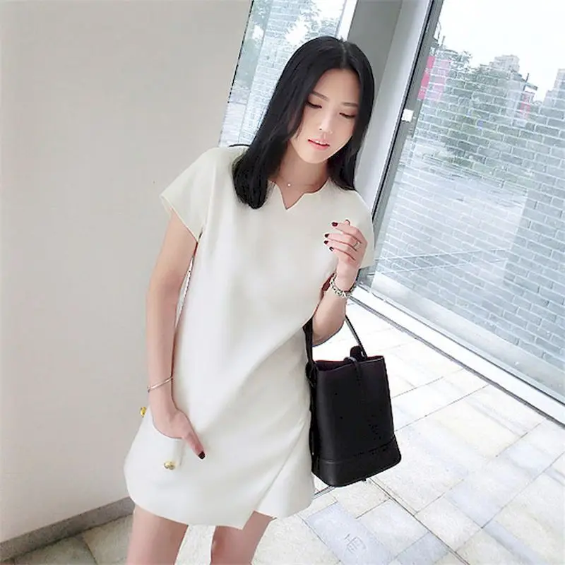 Fashion Suits Women Summer 2024 New Korean Temperament Short Sleeve T Shirt Split Irregular Shirt and Shorts Thin 2 Piece Sets