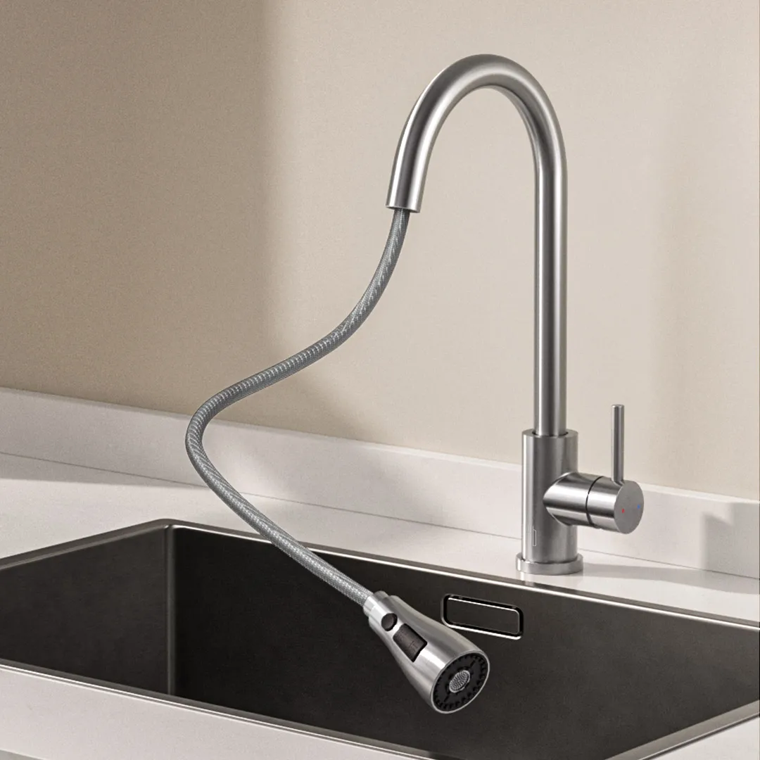 Diiib Sensitive Touch Control Faucets 304 stainless steel Deck Mounted Mixer Stream Sprayer Head Sensor Bathroom Accessories