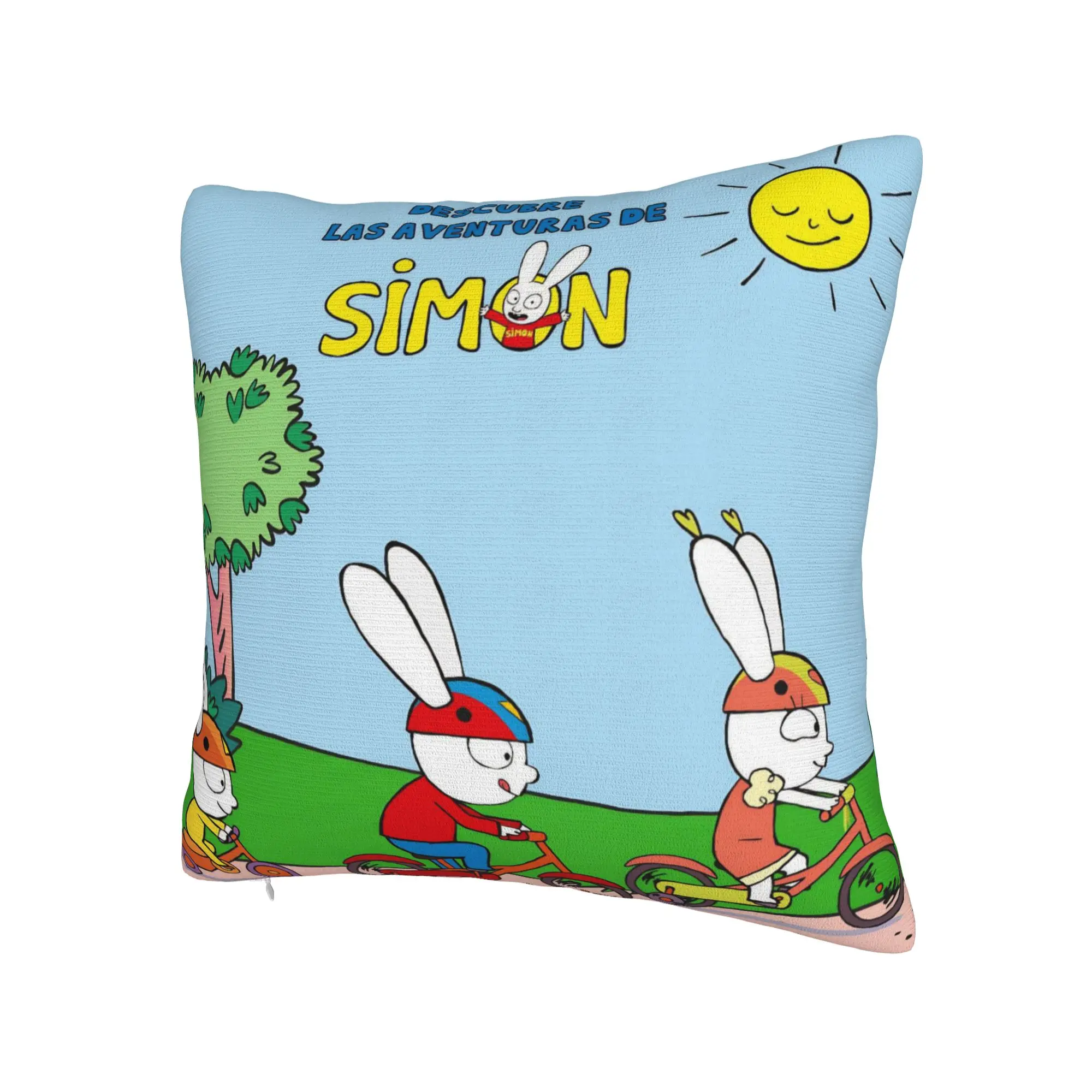 Decorative Pillow Cover Simon Super Rabbit Merchandise Home  Pillow Case Cover Square Multi Size
