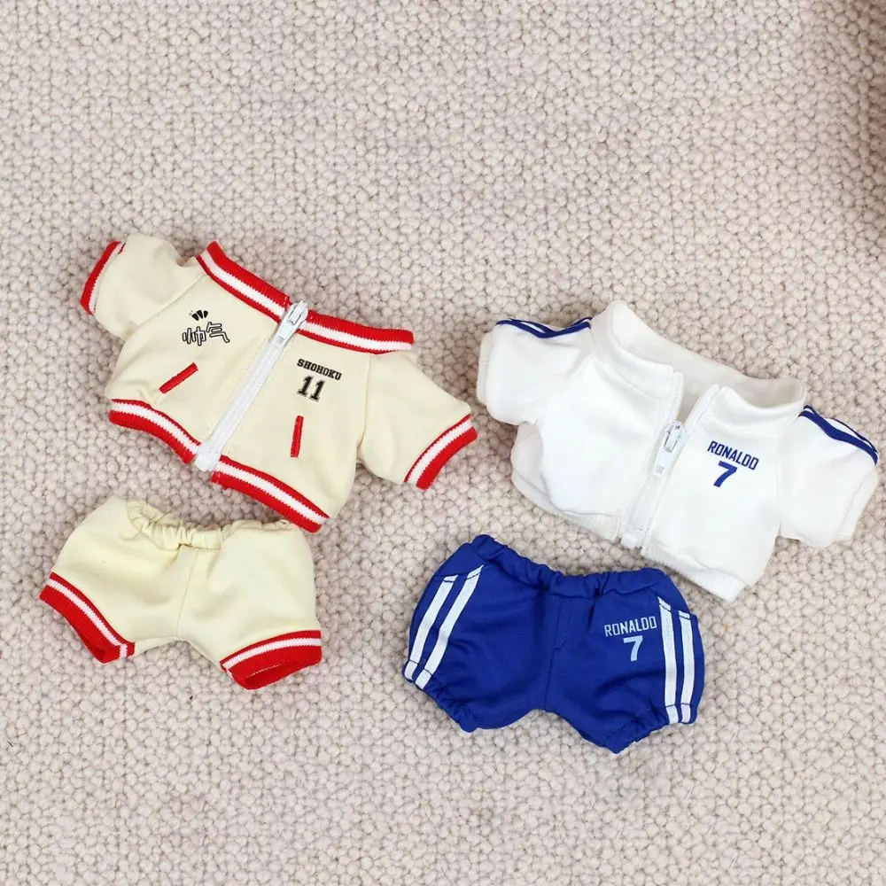 20cm Cotton Doll Clothes Sports Clothes BJD Dolls Accessories Basketball Clothes Set Replacement DIY Clothing Toy