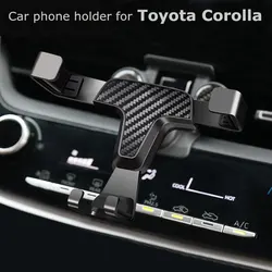 Dla Corolla E210 2019 2020 2021 uchwyt na telefon odpowietrznik samochodu do telefonu komórkowego stabilna podstawka inteligentna Toyota wspornik stojakowy