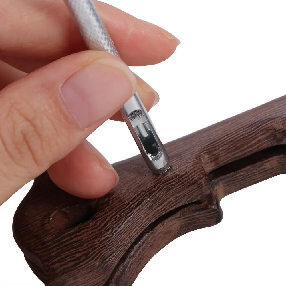 

Hand Tools 2.5/3/3.5/4mm Belt Hole Punchers Hollow Round Hole Leather Punch Kit Galvanized High Quality Watch Band Tools Belt