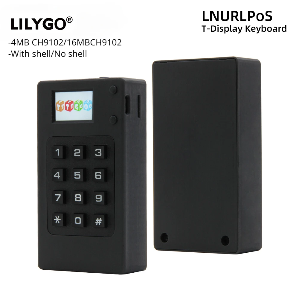 

LILYGO® LNURLPoS T-Display Keyboard Kit ESP32 Wireless Module 1.14 Inch LCD Display Controller Development Board WiFi Bluetooth